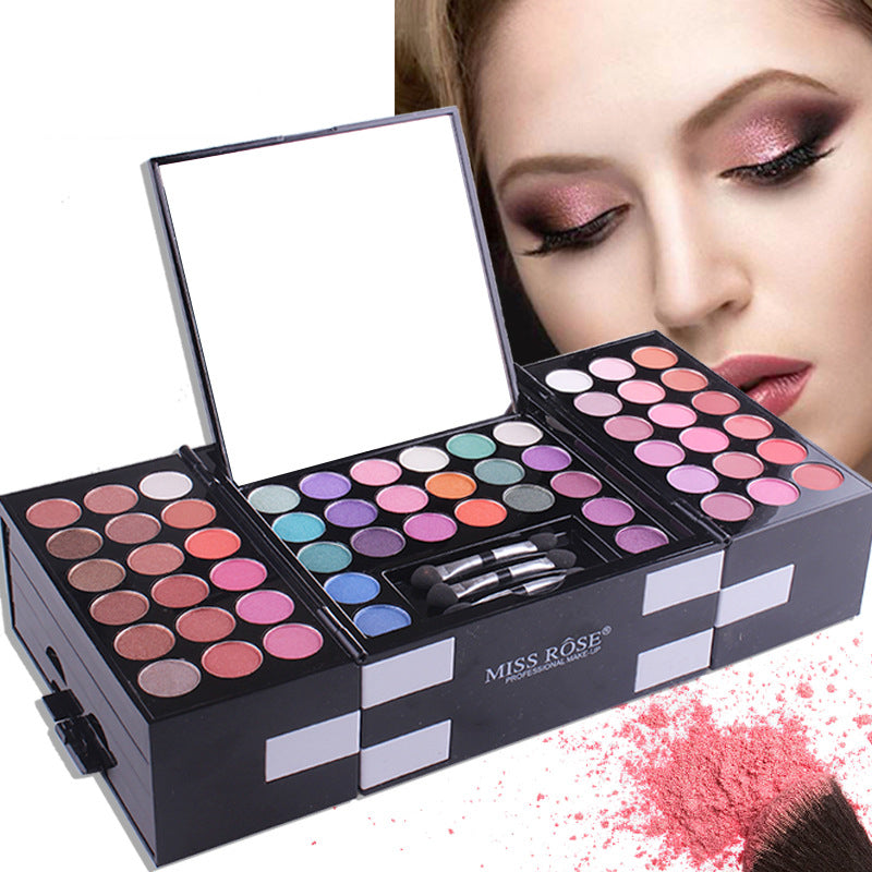 MISS ROSE 144-Colour Eyeshadow & Blush Makeup Palette