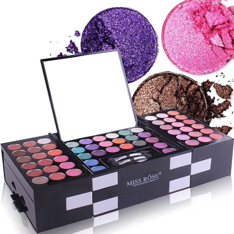 MISS ROSE 144-Colour Eyeshadow & Blush Makeup Palette