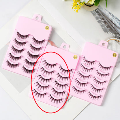 Manga Anime False Eyelashes — 5 Pairs Natural Wispy Korean Style