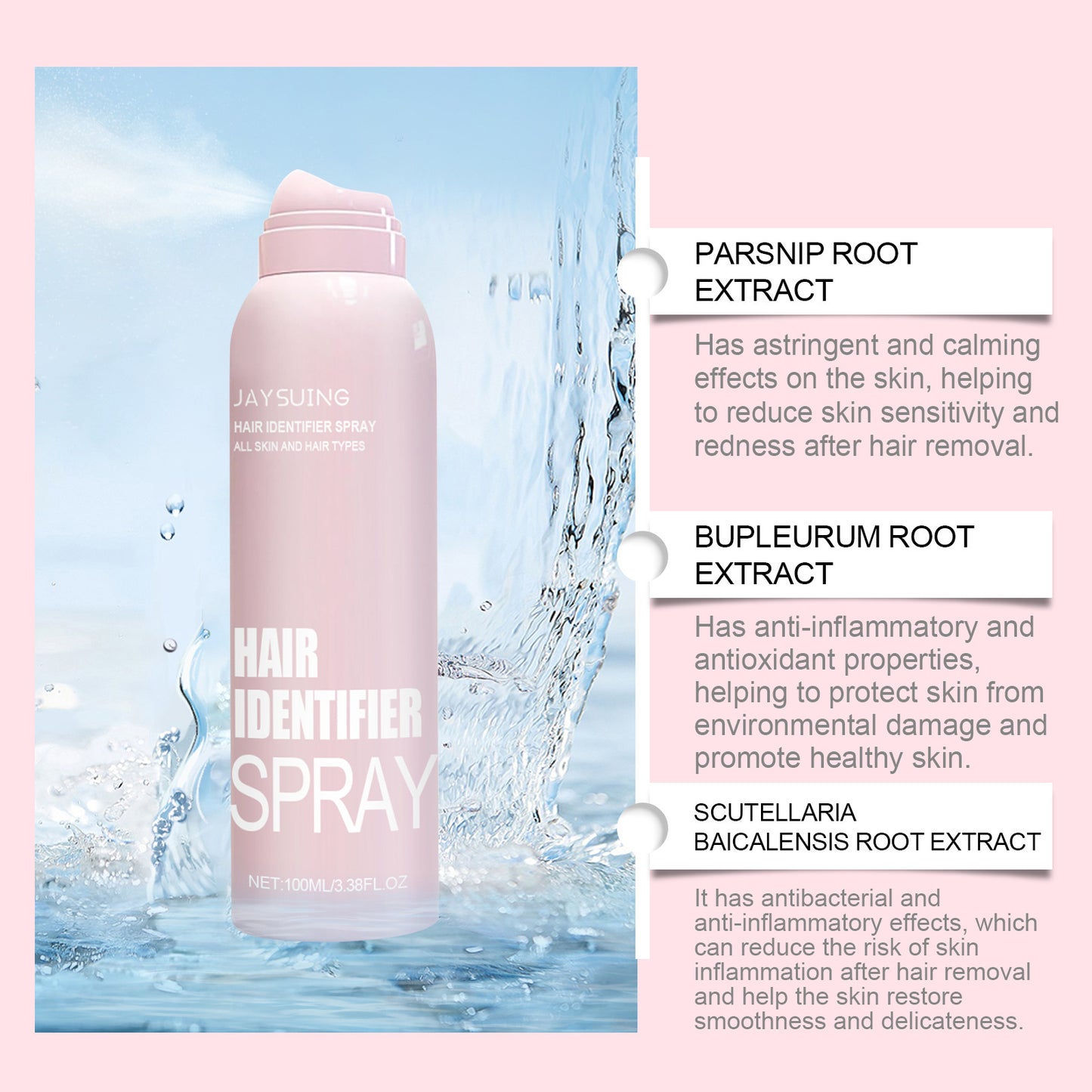 Dermaplaning Face Shaving Spray — Moisturising Hair Removal Mist 100ml