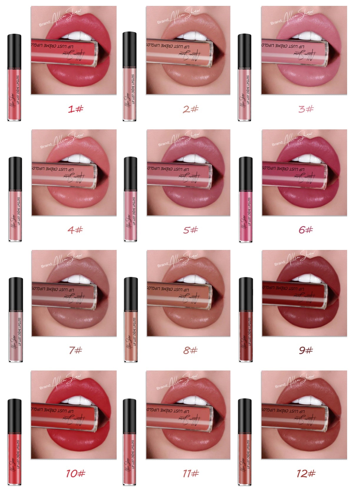 Silky Cream Lip Gloss — High-Shine Lip Glaze Lipstick