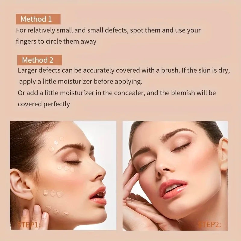 Full Coverage Waterproof Concealer — Natural Matte Finish