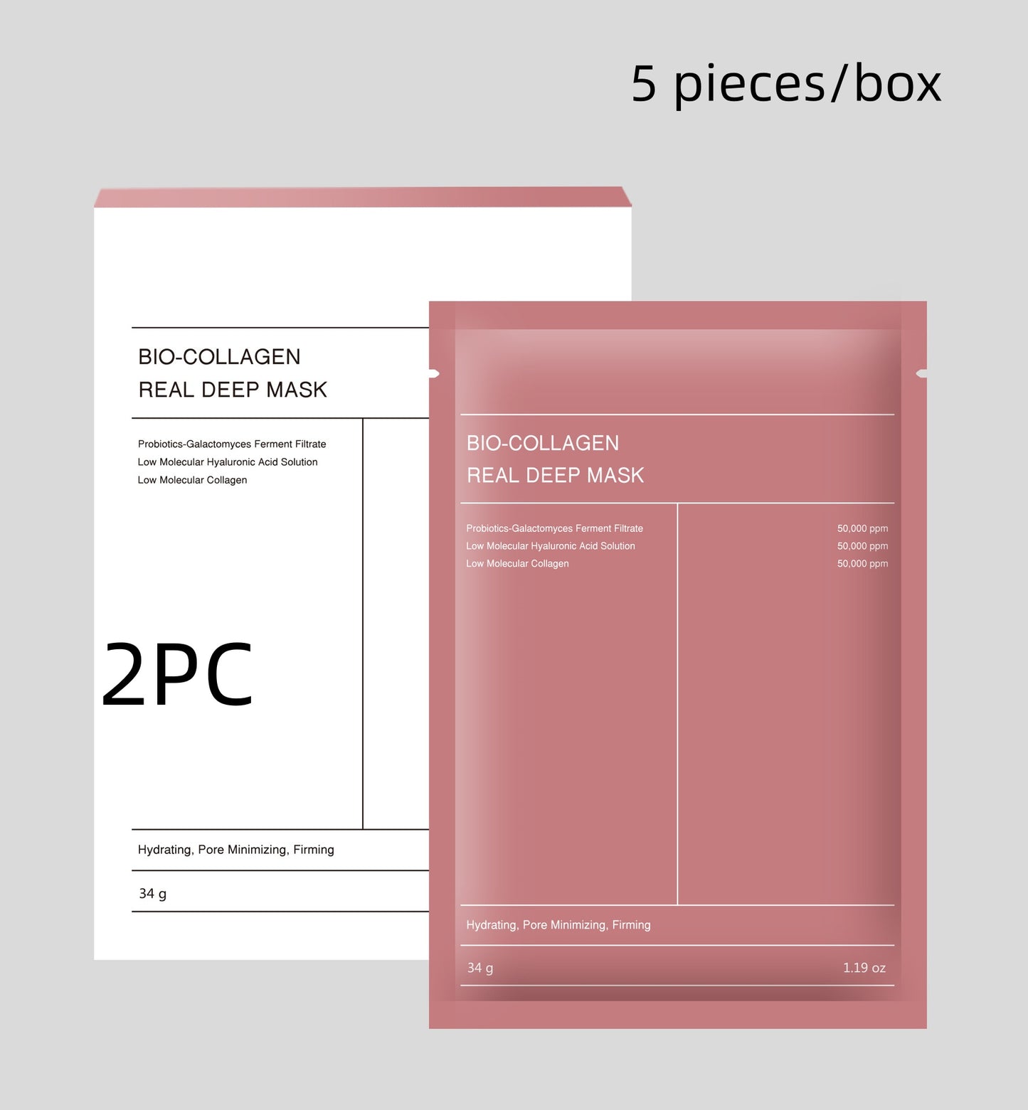 Collagen Face Mask — Firming, Hydrating & Brightening Skin Care