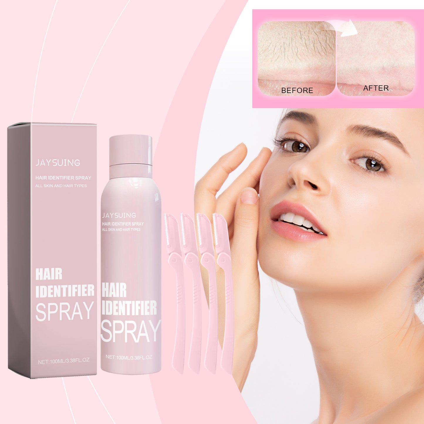 Dermaplaning Face Shaving Spray — Moisturising Hair Removal Mist 100ml