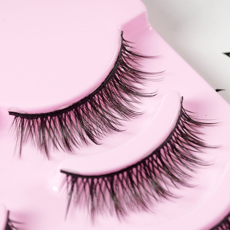 Manga Anime False Eyelashes — 5 Pairs Natural Wispy Korean Style